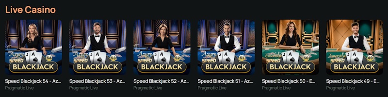 Ritzo Casino Blackjack Spiele