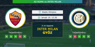 Roma – Inter Milan 10.01.2021 Tippek Serie A