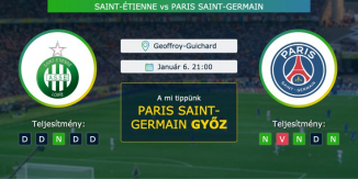 Saint-Etienne - Paris Saint-Germain 06.01.2021 Tippek Ligue 1