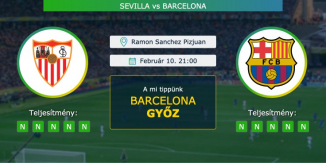 Sevilla – Barcelona 10.02.2021 Tippek Copa del Rey