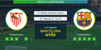 Sevilla – Barcelona 27.02.2021 Tippek La Liga