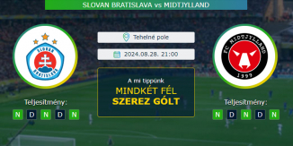 Slovan Bratislava - Midtjylland 28.08.2024. Tippek Bajnokok Ligája