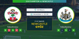 Southampton - Newcastle 06.11.2020 Tippek Premier League