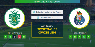 Sporting CP - FC Porto 03.08.2024. Tippek Portugál Szuperkupa