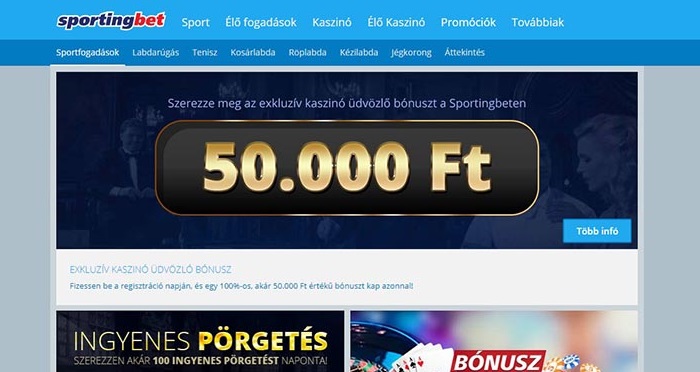 Fantasztikus üdvözlő promóciók a Sportingbet-nél free bet & bónuszkód