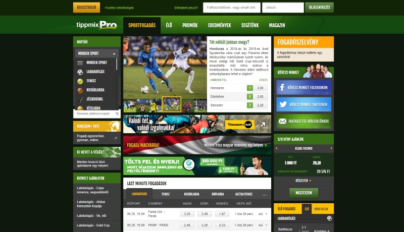 Tippmixpro sportfogadás platform