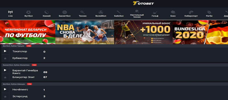букмекерская контора Totobet.pro