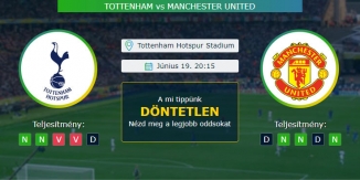 Tottenham - Manchester United 2020 június 19 Tippek Premier League