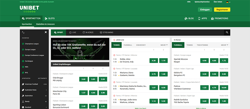 Unibet sportwetten