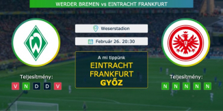 Werder Bremen – Eintracht Frankfurt 26.02.2021 Tippek Bundesliga