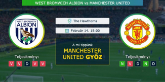 West Bromwich Albion – Manchester United 14.02.2021 Tippek Premier League