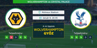 Wolverhampton – Crystal Palace 08.01.2021 Tippek FA Kupa