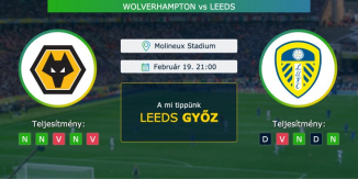 Wolverhampton – Leeds 19.02.2021 Tippek Premier League